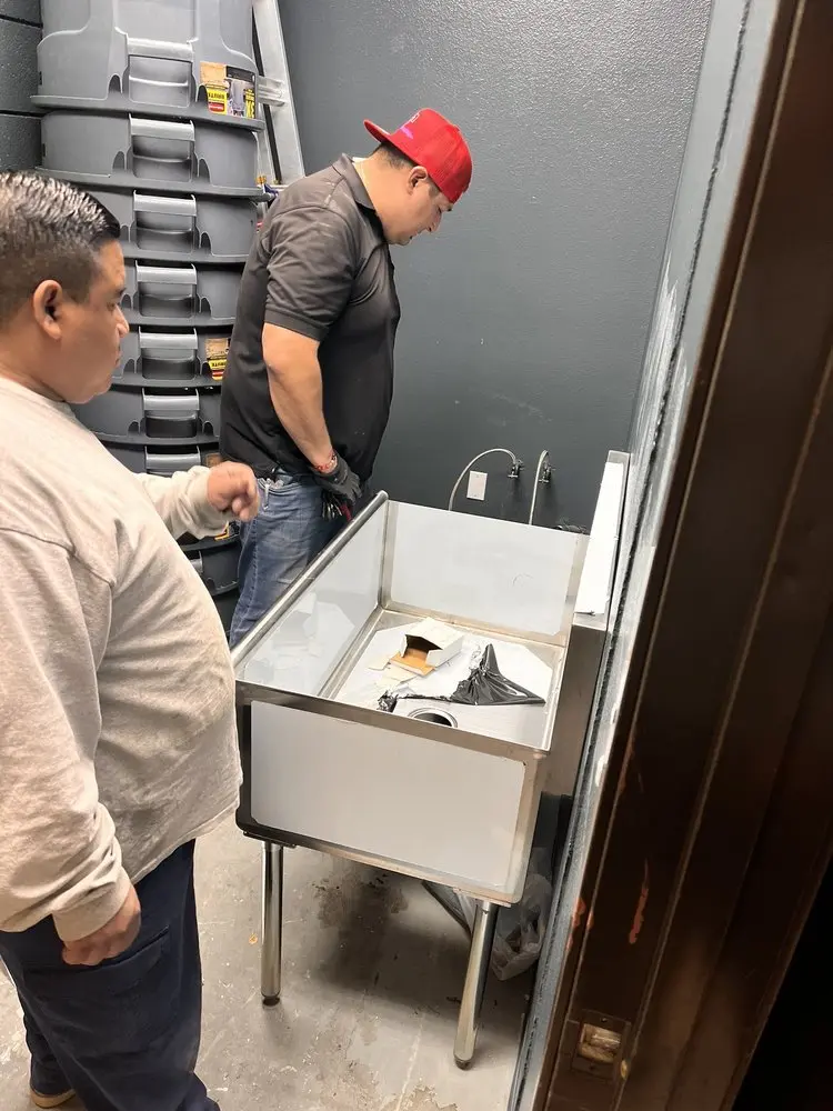 Commercial plumbing and sink installation in Nogales